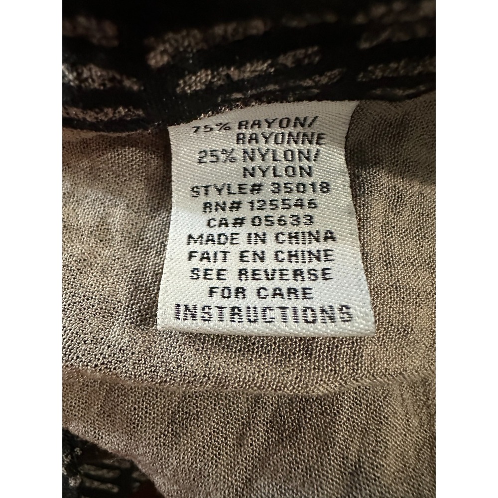 Habitat 2 Piece Set Crinkle Textured Abstract Geo Print Top & Pants Lagonlook L - Picture 15 of 16